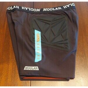 NWOT Moolah Kicks Women's Black Padded Compression Shorts Size XL